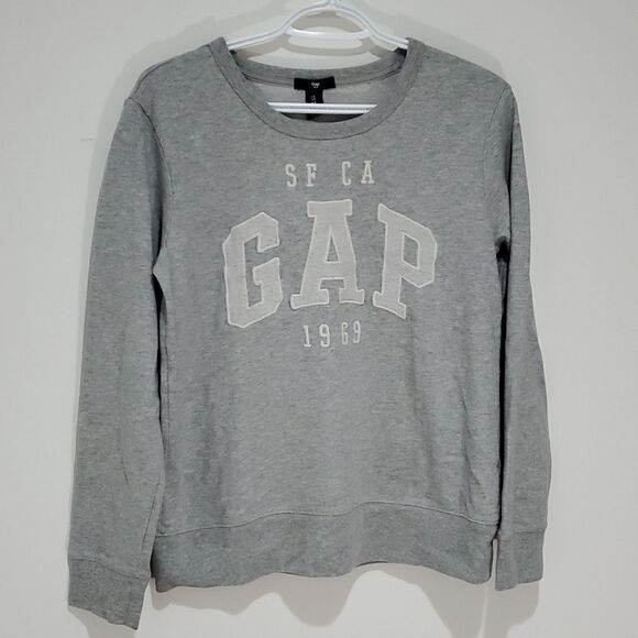 𝅺GAP small grey crewneck sweater - Picture 1 of 7